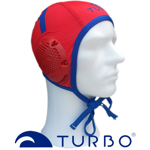 Special made* Turbo Waterpolo Cap (hoge kwaliteit) Classic Professional red blue 1 - Zwemsportkleding.nl Specialist in Waterpolo en