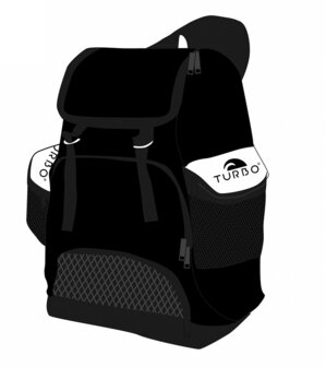 Turbo Waterpolo Luxe Rugzak Draco Black 30L