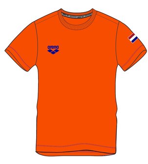 Arena M Nederland Signature SS Tee orange S