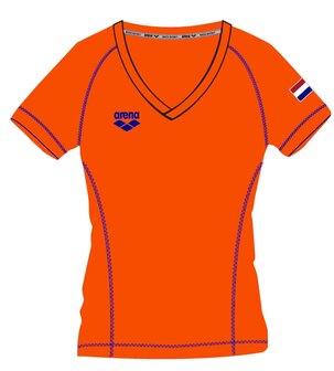 Arena W Nederland Signature SS Tee orange L
