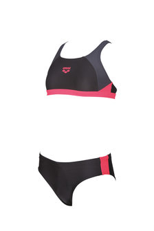 Arena G Ren Two Pieces black-grey-fluo-red 6-7