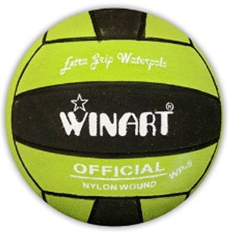 Winart waterpolobal mini-polo maat 3 lime-zwart