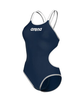 Arena W Arena One Double Cross Back One Piece navy-white 30
