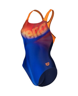 Arena W Swimsuit Swim Pro Back Placement navy-mango-multi 36