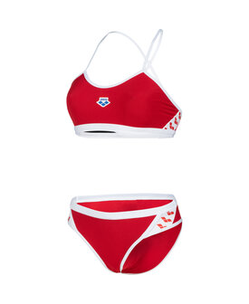 Arena W Icons Bikini Cross Back Solid red-white 32