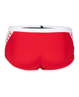 Arena M Icons Swim Low Waist Short Solid red-white 80