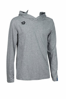 Arena Team Hooded Long Sleeve T-Shirt Panel heather-grey XL