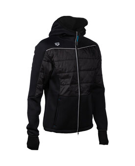 Arena Team Hooded FZ Half-Quilted Jacket black XS