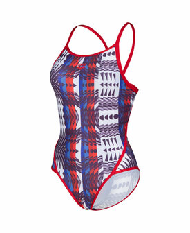 Arena W Swimsuit Super Fly Back Allover red-multi 34