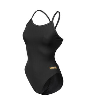 Arena W Team Swimsuit Challenge Solid black-gold 32
