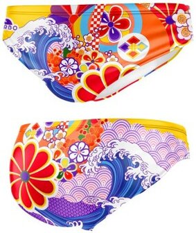 Special Made Turbo Waterpolo broek Japanese Temple