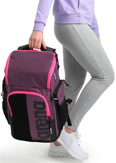 Arena zwemtas Spiky III Backpack 45 plum-neonpink 1