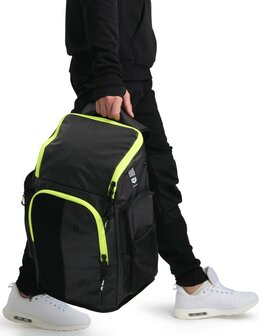 Arena zwemtas Spiky III Backpack 45 darksmoke-neonyellow 2