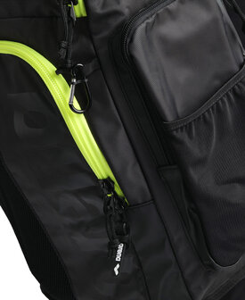 Arena zwemtas Spiky III Backpack 45 darksmoke-neonyellow 4