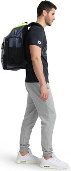 Arena zwemtas Spiky III Backpack 45 navy-neonyellow 3