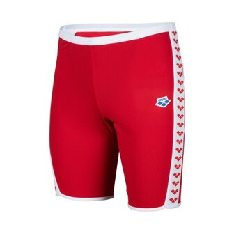 Arena M Icons Swim Jammer Solid red-white 85