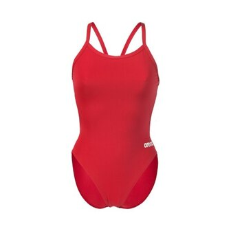 Arena W Team Swimsuit Challenge Solid red-white 34