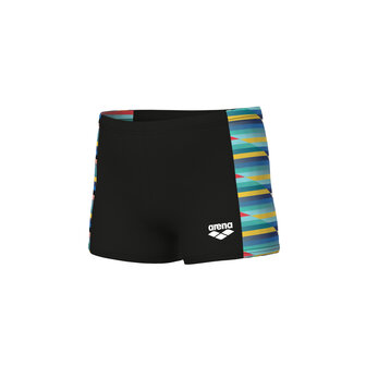 Arena B Racing Stripe Swim Short black-black multi 8-9