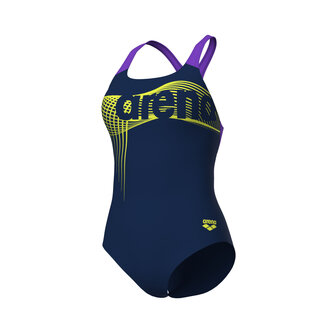Arena W Wake Swimsuit Swim Pro Back navy-violet 46