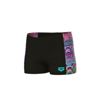 Arena B Ondulation Swim Short black-mulit violet 8-9