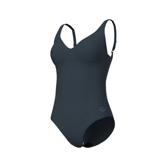 Arena W Swimsuit Victoria U Back Solid asphalt 38