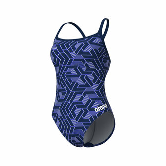 Arena W Escape Swimsuit Challenge Back navy/team-navy 34