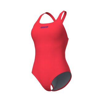 Arena W Swimsuit Swim Pro Solid Team bright-coral/plum 38