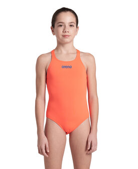 Arena G Swimsuit Swim Pro Solid Team bright coral 8-9