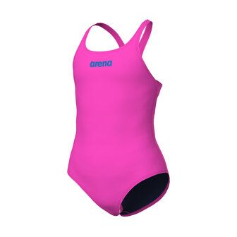 Arena G Swimsuit Swim Pro Solid Team shocking-pink/blue 14-15