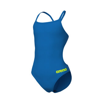 Arena G Swimsuit Challenge Solid Team blue river-artic lime 14-15