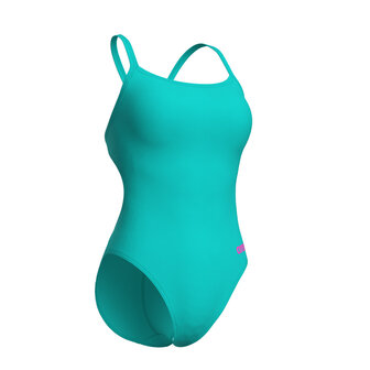 Arena W Swimsuit Challenge Solid Team water/shocking-pink 32