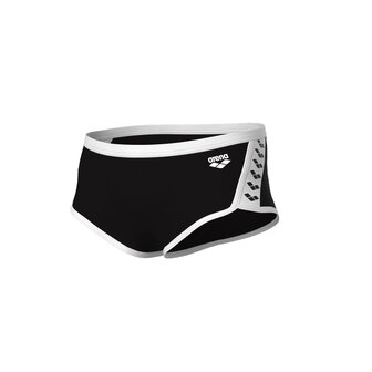 Arena M Icons Swim Low Waist Short Solid black-white 70