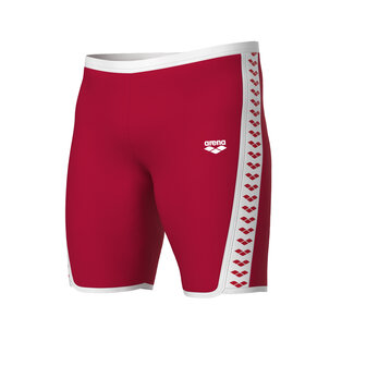 Arena M Icons Swim Jammer Solid red-white 65
