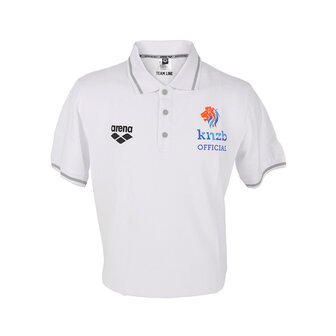 Arena KNZB Official Polo Heren wit M