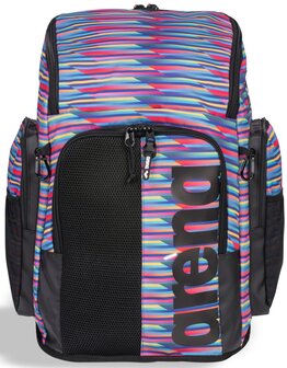 Arena Spiky III Backpack 45 Allover racing stripes 1