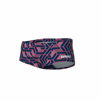 Arena M Escape Swim Low Waist Short team red-white-blue 80