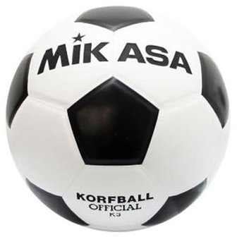 Korfbal Mikasa K3 zwart - wit