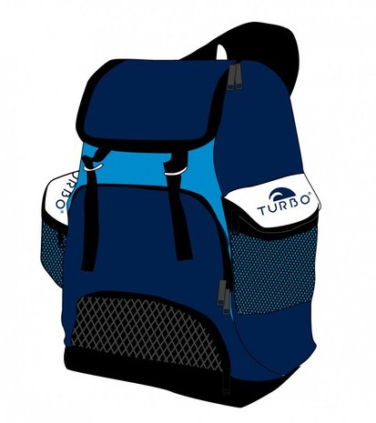 Turbo Waterpolo Luxe Rugzak Draco Blue 30L