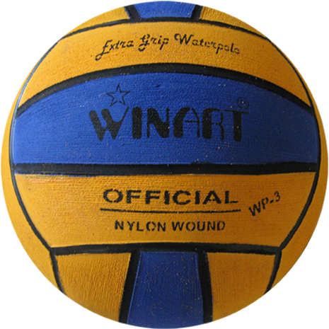 Winart waterpolobal Dames en Jeugd maat 4 geel blauw