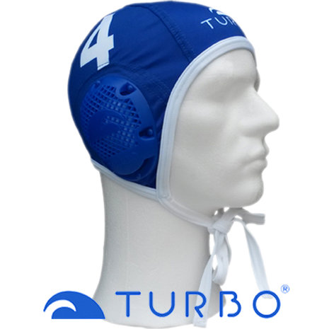special made Turbo waterpolo cap (size m/l) Professional blauw nummer 10