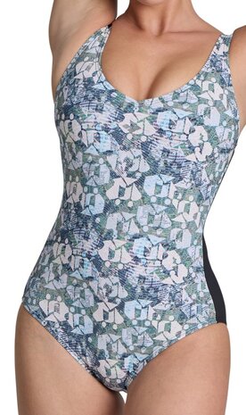 Arena W Bodylift Chiara Wing Back C Cup navy-softgreen 42