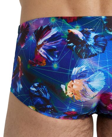 Arena M Swim Low Waist Short Allover black-multi 100