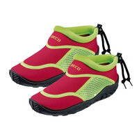 BECO Kinder neopreen surf- en zwemschoen, rood/groen, maat 33