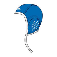 special made Turbo waterpolo cap (size m/l) Professional blauw nummer 3
