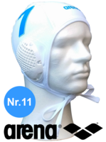 Arena waterpolo cap (size m/l) wit nummer 11