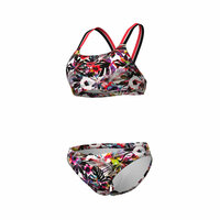 Arena W Belize Swimsuit Bikini Bandeau black-coral-black 42