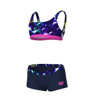Arena G Soap Bubbles Bikini Bralette blue multi-navy-pink 12-13