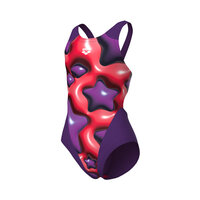 Arena G Star Shaped Swimsuit Swim Tech L plum-bright coral 8-9