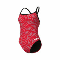 Arena W Escape Swimsuit Challenge Back black/team-red 38