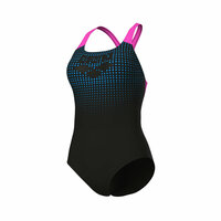 Arena W Foggy Dots Swimsuit Swim Pro Back black-shockingpink 42